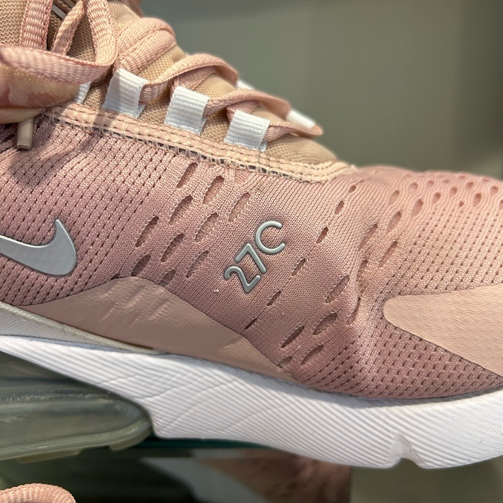 Nike Women's Air Max 270 Sneakers — Rose Pink and White - Picture 2 of 11